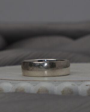 James Avery 925 Wide Athena Wedding Band 6.8G / Sz 8/ (1/4in Wide)